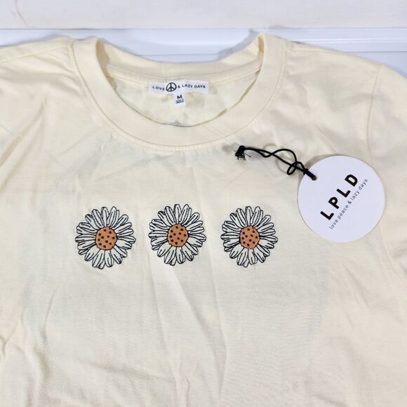 🔹️NWT Love & Lazy Days Yellow "Grand Canyon" Cuffed Sleeve Top Medium - Picture 6 of 12